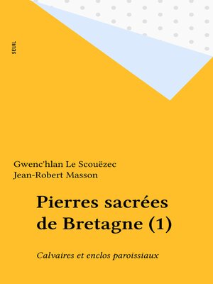 cover image of Pierres sacrées de Bretagne (1)